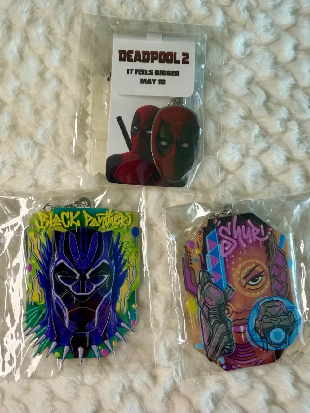 Marvel Metal Keychain Lot (3)
